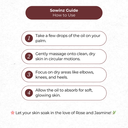 Rose + Jasmine Face, Nail & Body Oil